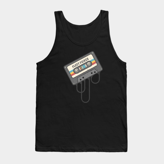 Fleet Foxes - Cassette Retro Tank Top by Arestration